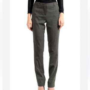 BOSS by Hugo Boss “Titana” Wool-Blend Tailored Trousers – Charcoal